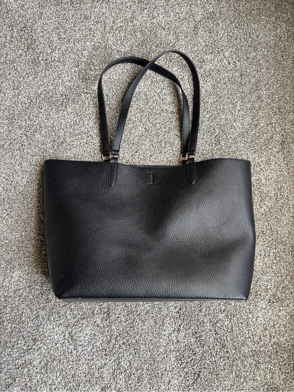 Madison West Black Tote with Pouch